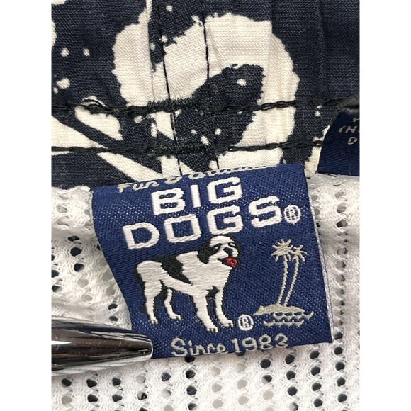 Big‎ Dogs Swim Trunks Mens 2X Mesh Drawstring Pockets All Over Print Pockets - Picture 4 of 10